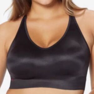 Ruby Ribbon Pin Up Demiette V-Neck Wireless Bra 40 Lace Bralette Shapewear